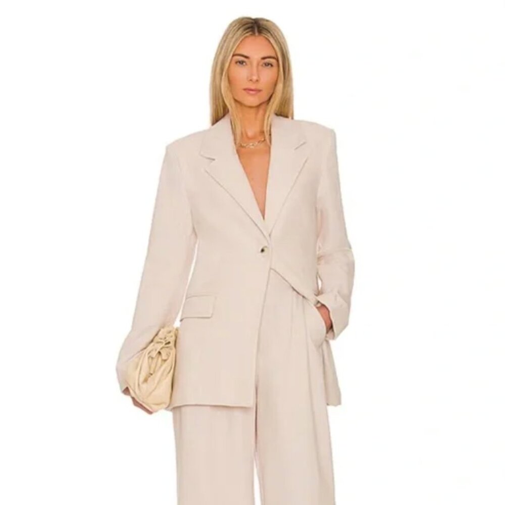 WeWoreWhat Relaxed Blazer in Creme Brulee